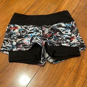 Lululemon Two-Tier Workout Shorts